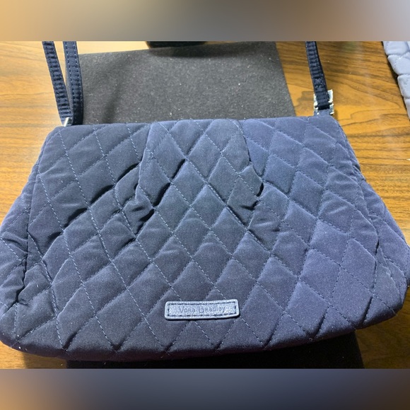 Vera Bradley Convertibie cross body quilted bag -Navy - Picture 3 of 12